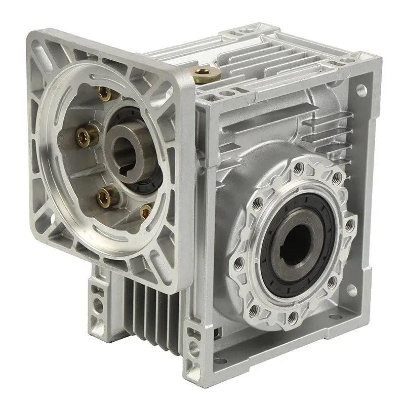Carcasa de aleación de aluminio servomotor personalizado RV rueda helicoidal caja de cambios de reducción de ángulo recto