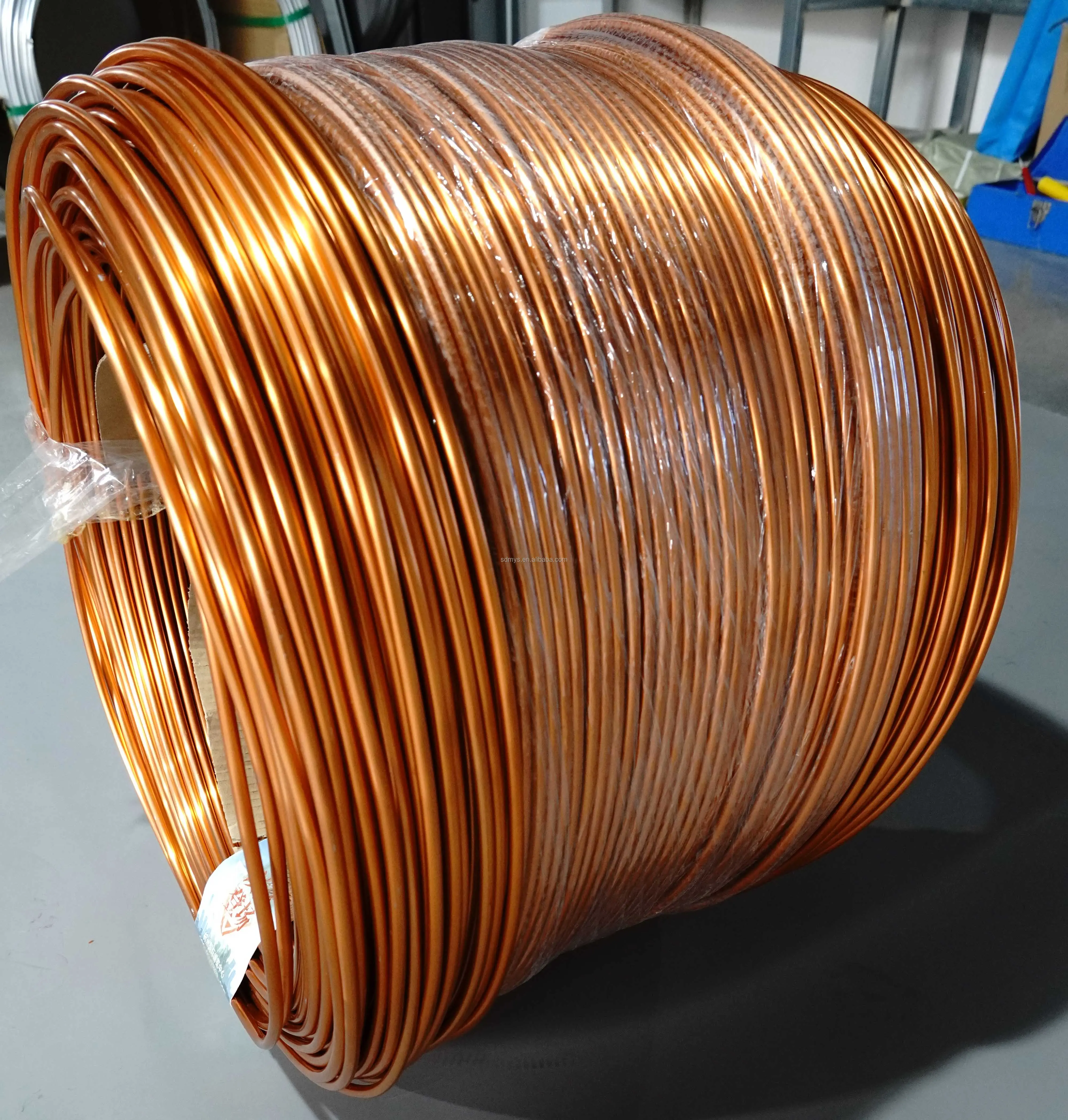 Tubo della bobina di alluminio di alta qualità 1050 1060 1070 1100 3003 per il colore di rame della bobina dell'evaporatore del frigorifero
