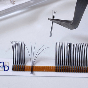 DRAGON 5D Flora Eyelash Wet Look Eyelashes 0.07 C D Premade Spike <strong>Lash</strong> Natural Soft Wet Look <strong>Lashes</strong> Easy Fan EyeLash Extensions - Product Image 4