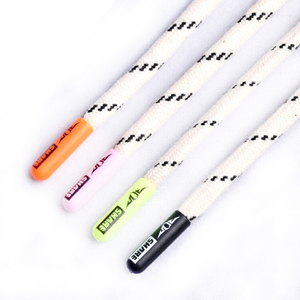 ที่กำหนดเองพิมพ์สีดำ Drawcord Hoodie สตริงแบนเชือก10มิลลิเมตรความกว้างสายโพลีเอสเตอร์ที่มีเคล็ดลับโลหะ - Product Image 1