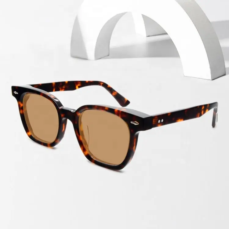 Chất Lượng Cao Tùy Chỉnh Sunglasses Vintage Tortoiseshell Acetate Dày Shades Sun Glasses Sunglasses Sản Xuất Tùy Chỉnh