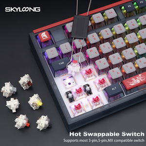 Teclado Skyloong GK87 Pro Spartan Theme-Último modelo con interruptor Gateron Pro 3,0 y teclas de pudín - Product Image 5
