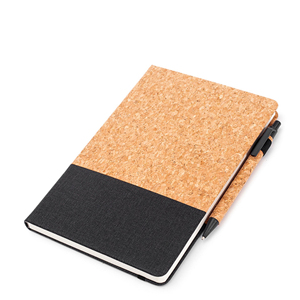 Fashion Business Notepad Custom Size logo Creative Cork Journal <strong>Notebook</strong> <strong>with</strong> <strong>Elastic</strong> Pen Holder Thick Pages <strong>Notebooks</strong> - Product Image 1