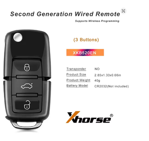 Xhorse กุญแจรีโมท B5 XKB520EN รุ่นที่สองรองรับการตั้งโปรแกรมแบบไร้สายสำหรับ VVDI2 VDI - Product Image 2