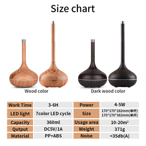 Diffusor mit ätherischen Ölen 400ml Aroma diffusor Timer Luftbe feuchter versand bereit - Product Image 5