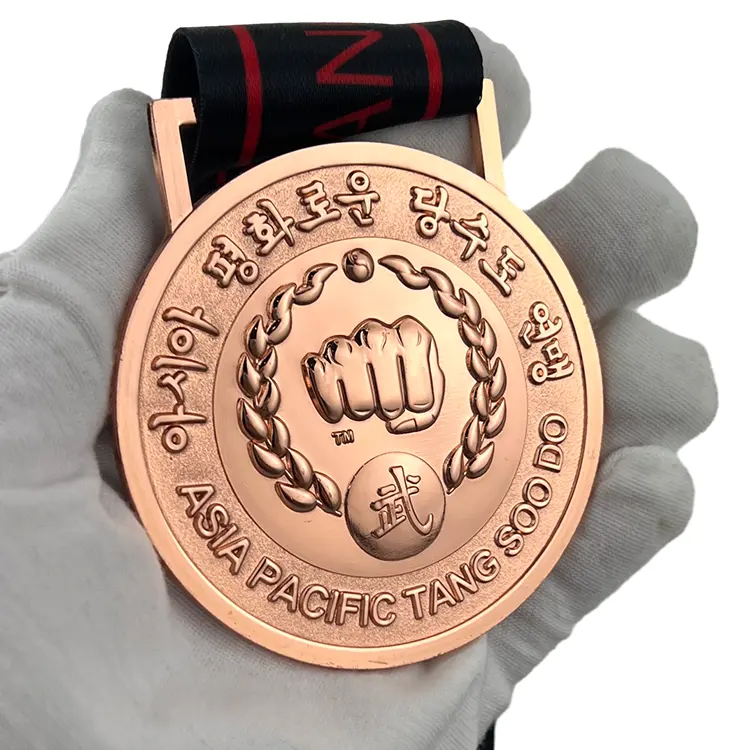 Hersteller Großhandel individualisierte Zinklegierung Preismedal Wrestling Karate Kung Fu Kampfsport Bjj Judo Taekwondo Medaille