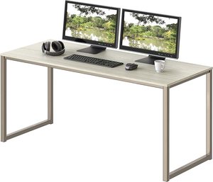 Vendita calda a buon mercato semplice durevole salvaspazio Computer tavolo da studio in legno Computer scrivania con gamba in metallo semplice tavolo da ufficio casa - Product Image 1