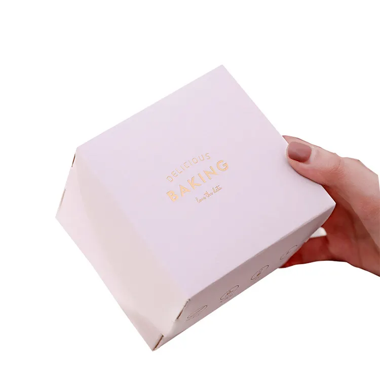 Caja de embalaje de tarta de mousse de mil capas, para Postres, repostería francesa, corte de postre, rollo de huevo, logotipo personalizado