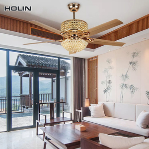 Hot Sale 52 &quot;5 Blade <strong>Ceiling</strong> <strong>Fan</strong> with Remote Control for 3 <strong>Replacement</strong> LED Lights Invisible Crystal <strong>Ceiling</strong> <strong>Fan</strong> Wholesale