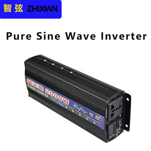 高容量2000瓦太阳能逆变器家用12V 24V 110V 220V DC交流48v输入100A 50A电流50/60hz输出频率