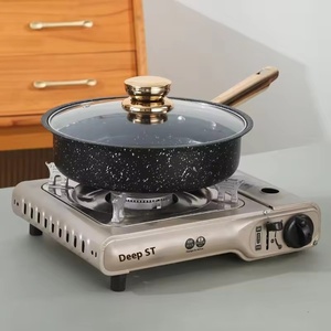 古典的なクロスボーダー医療用ストーンノンスティック調理器具セット直接輸出-金属ガラスポットフライパン用ミルクスープ - Product Image 3