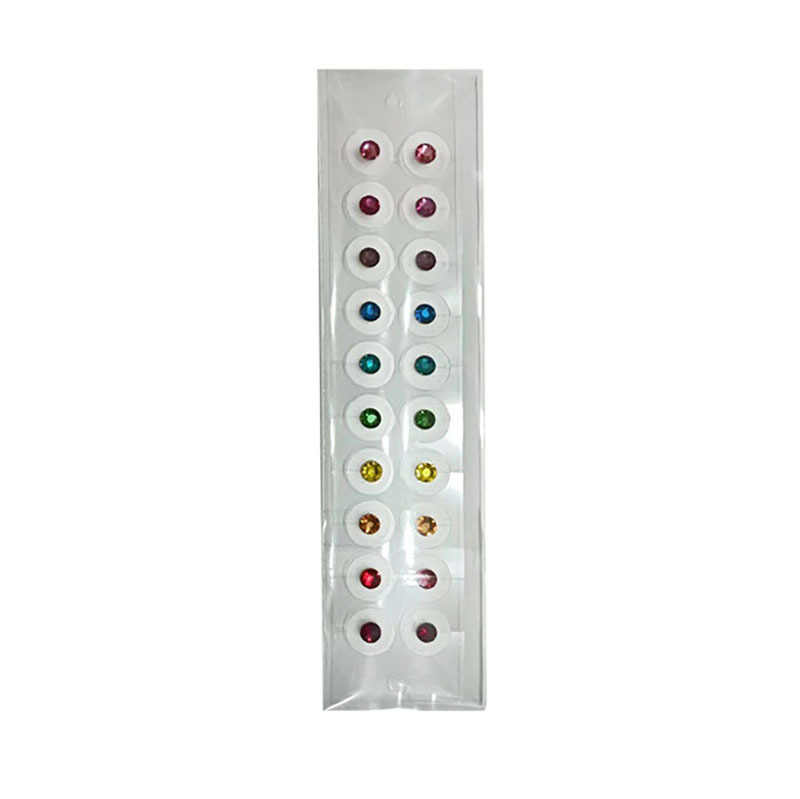 20 pegatinas de cristal de colores