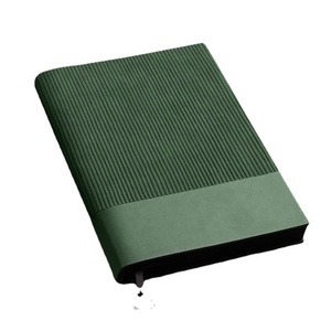 Cuadernos de empalme de rayas más gruesas Logotipo personalizado Diario de estilo simple con colgante para oficina