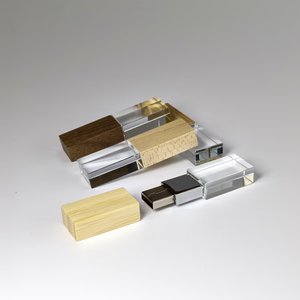 水晶木盖u盘128gb 3.0 u盘棒u盘16gb <span class=keywords><strong>2.0</strong></span>结婚礼物吊坠内存新产品