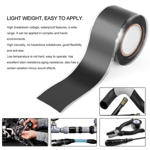 Fita de silicone auto-fusão impermeável para reparo de mangueira Vedação Tubos Encanamento Water Emergency <span class=keywords><strong>Pipeline</strong></span> Repair
