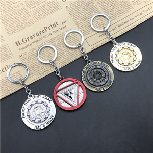 定制Logo圆形旋转金属钥匙扣3d立体搪瓷金属字母锌合金钥匙扣金属显示屏 - Product Image 6
