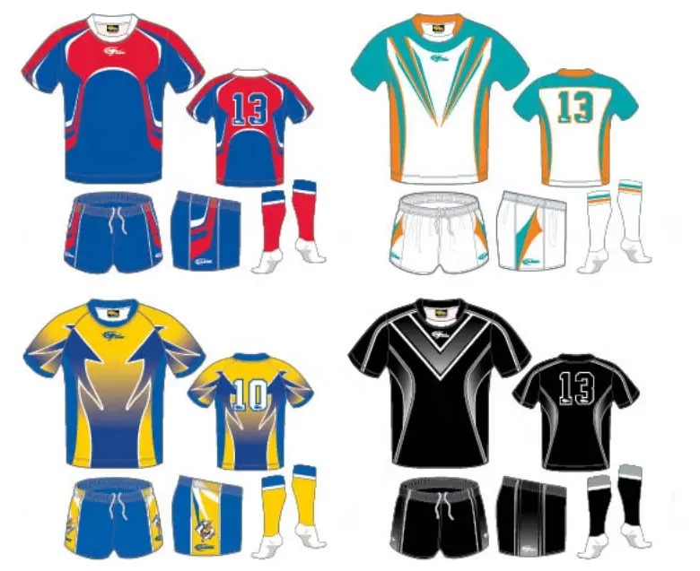 Buker High Quality Alle Schwarzen Classic Sublimation Team Set Polyester Stoff Herren Custom Rugby Jersey