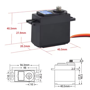 JX PDI-5509MG 9 кг высокоточный металлический редуктор Стандартный цифровой сервопривод для Радиоуправляемый автомобиль самолет робот рука 180 Угол сервопривода - Product Image 4