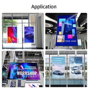 ZCLH 32&quot; 43&quot; 55&quot; 2K 4K Wall Mounted Transparent GlassUsb Wifi Digital Advertising <strong>Display</strong> Logo <strong>Custom</strong> Menu Board <strong>Display</strong> - Product Image 5
