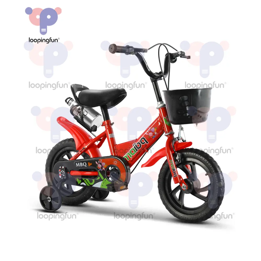 Loopingfun Hot Selling 12 "14" 16 "18" Kinderen Loopfiets Kid Fiets Kids Fietsen Fiets Met mand En Training Wielen