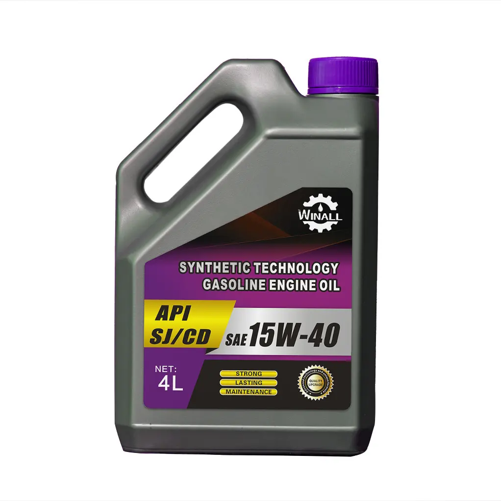 Gasolina sintética para vehículos, aceite de motor para vehículos, lubricado automotriz sae, 10w, 40 y 5w, 30, APIs, SJ, CD