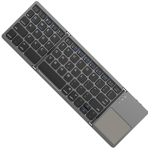 Tastiera sottile inglese senza fili Bluetooth portatile pieghevole tastiera tascabile per Multi sistemi Android IOS iPad Windows - Product Image 4