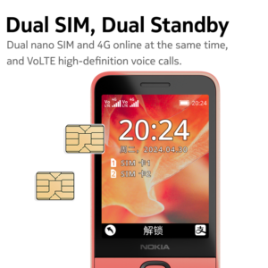 Original <strong>Nokia</strong> 220 4G Feature Phone 2.8 Inch Bluetooth FM Radio 1450mAh Bettery Dual SIM Push-button Mobile Phone Type-C Port - Product Image 4