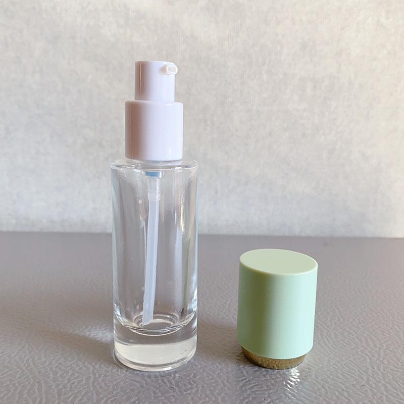 green cover+clear bottle