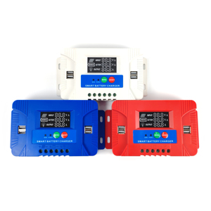 PWM Controller 30A carica solare 12v 24v 4USB digitale Display a LED convertitore solare - Product Image 1