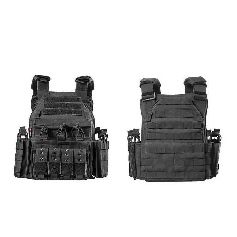 Double Layer Protection Full Body Security Tactical MOLLE System Vest Lightweight Camouflage Vest Outdoor Breathable