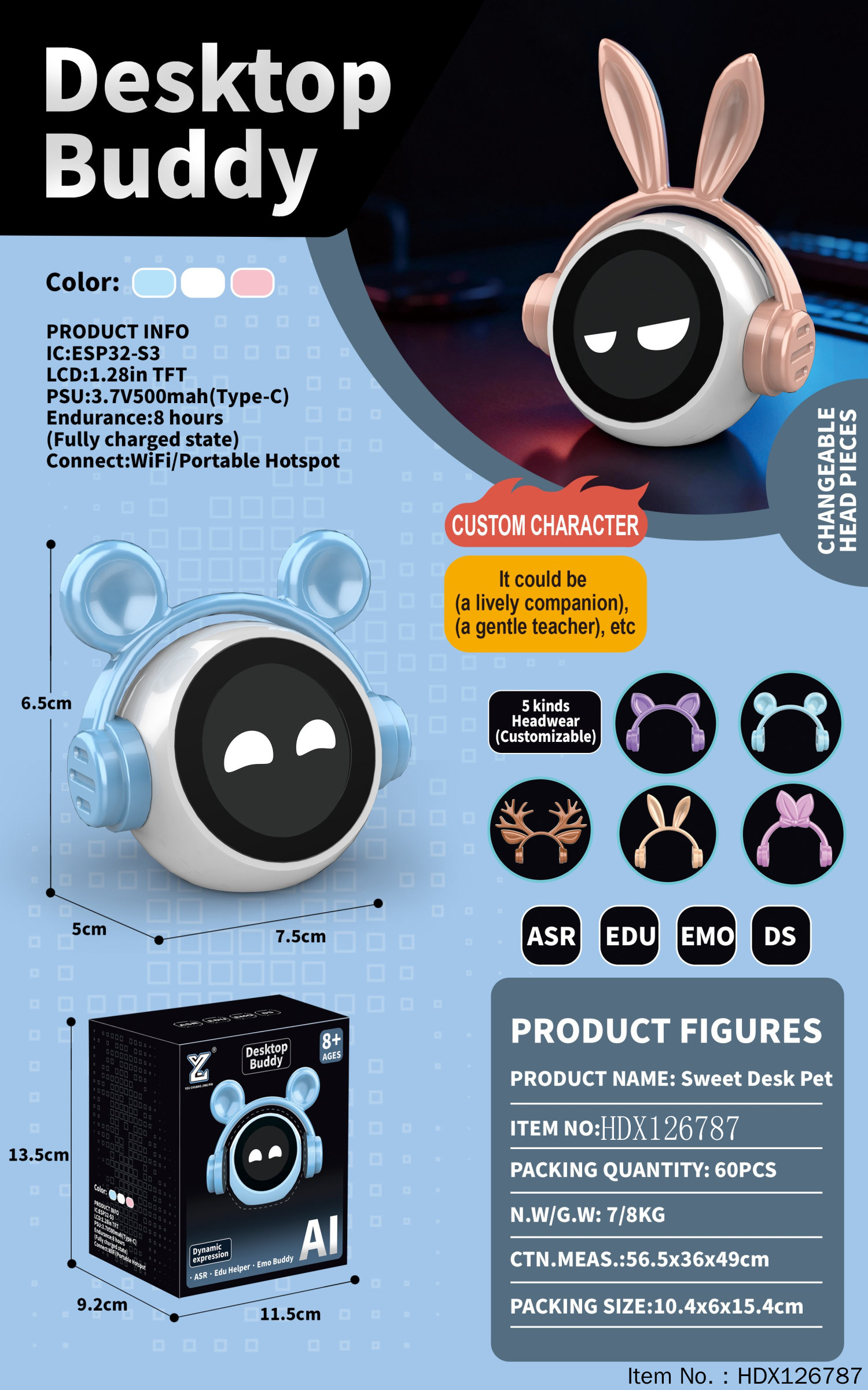 HDX126787 Table IA pour animaux de compagnie - Un bon compagnon