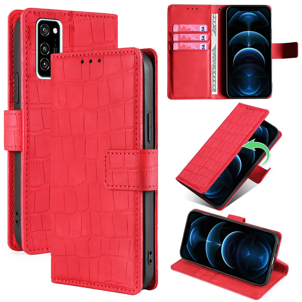 Casing Dompet Untuk Honor X7 80 8A X8A 7A Pro 7C 8C X6 8X 7X 8 Casing Ponsel Dompet Lipat Pintar untuk Honor X30 X30i Casing Ponsel Kulit