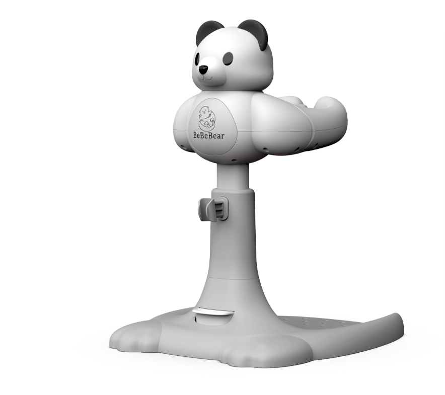 Style d'ours gris et blanc