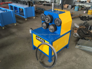 HVAC מתגלגל מכונה חשמלי זווית Crimping שטוח ברזל ערוץ פלדה מתגלגל צינור כיפוף מכונת