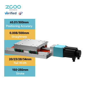 Powerful 250mm Length Travel <strong>Linear</strong> Motion <strong>Guide</strong> with <strong>Ball</strong> Screw Mechanism <strong>Rail</strong> Width 20-34mm - Product Image 1