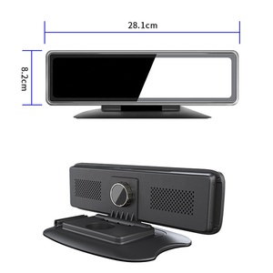 Factory Supply IPoster 12in <strong>Car</strong> Dashcam with DVR IPS AHD Room <strong>Mirror</strong> Monitor 360 Degree 4channel Panoramic View G-<strong>sensor</strong> Dashcam - Product Image 4