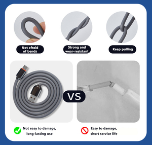 Auf Lager Micro USB Typ C Datenkabel Kabel TPE 1M 2M V8 USB Typ C Kabel für iPhone Schnell lade datum Kabel - Product Image 4
