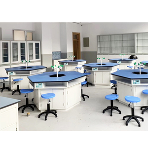 Banco da lavoro da tavolo esagonale da laboratorio per studenti tavolo da laboratorio per studenti banco da lavoro banco da scuola - Product Image 1