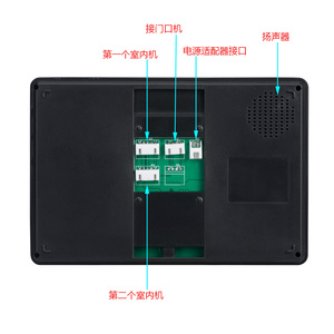 Videoportero con cable de siete pulgadas de alta definición, sistema de Control de acceso a edificios, videoportero, timbre - Product Image 6