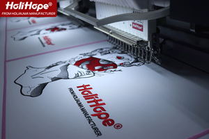 10 anni di garanzia HoliHope 4 testa programmabile 3D cappello ricamo che fa macchina di alta qualità simile a felice macchina da ricamo - Product Image 4