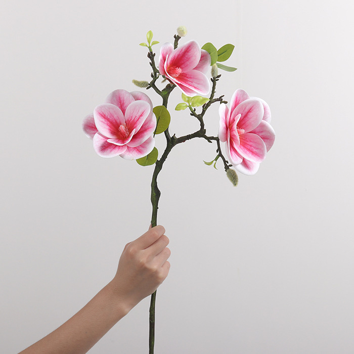 Large magenta purple magnolia bowl-60cm