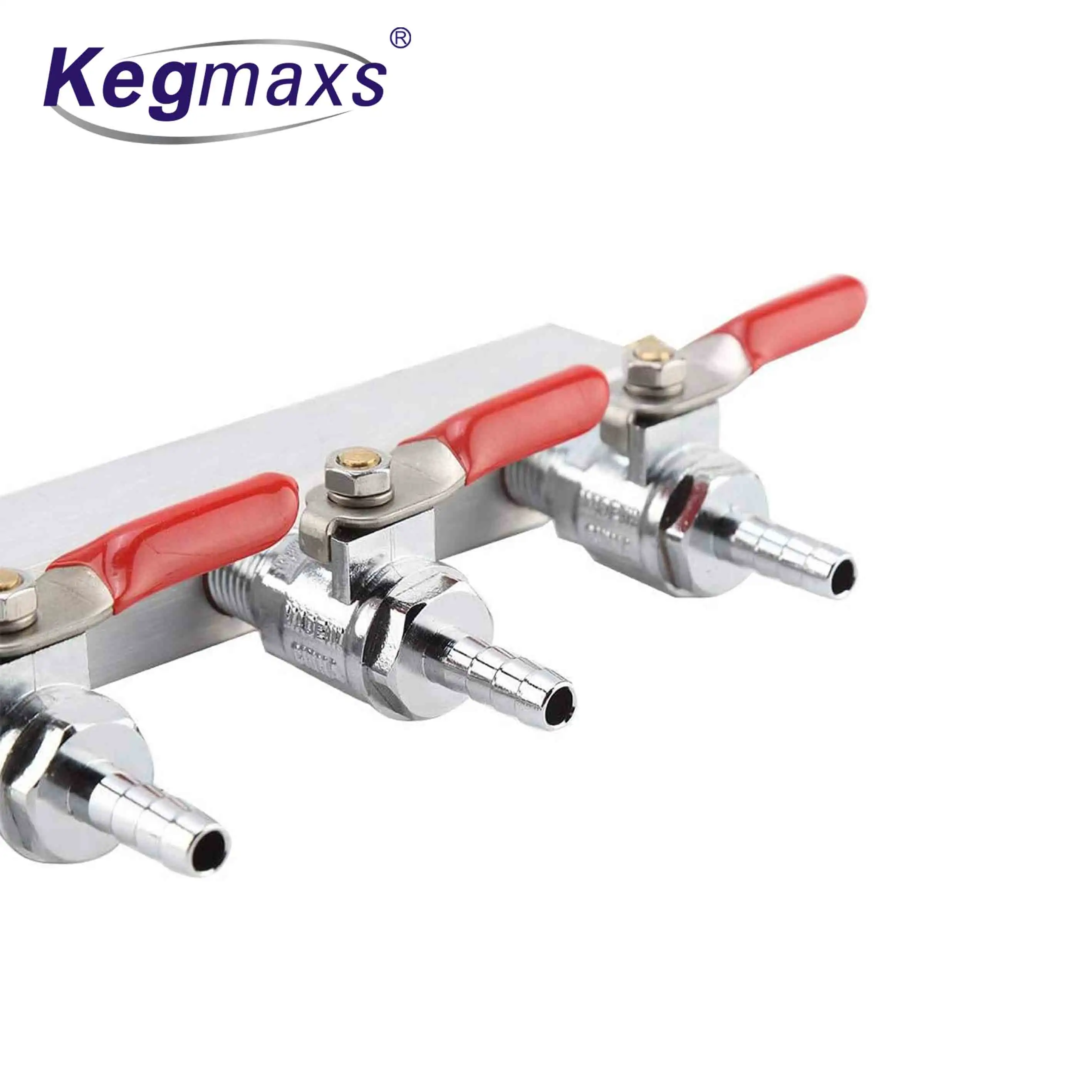 Kegmaxs-barril dispensador de cerveza, colector de distribución de Gas CO2 de 3 vías, fácil de instalar