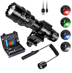 Linterna táctica pequeña de alto Lumen, luz recargable por USB, 5 modos, para caza, venta al por mayor - Product Image 1