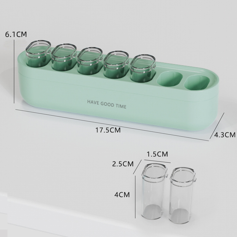 Qy7328 7-day pill box-green