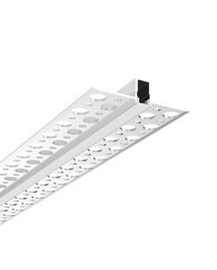 Sıva gömme montaj LED alüminyum profil led şerit ışık led alçıpan profil kanalı - Product Image 2
