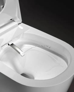 Modern Smart One Piece <strong>Bidet</strong> Concealed Tank Advanced Seat Heating Electronic Auto Open Remote Control-for Bathroom Use Elongated - Product Image 4