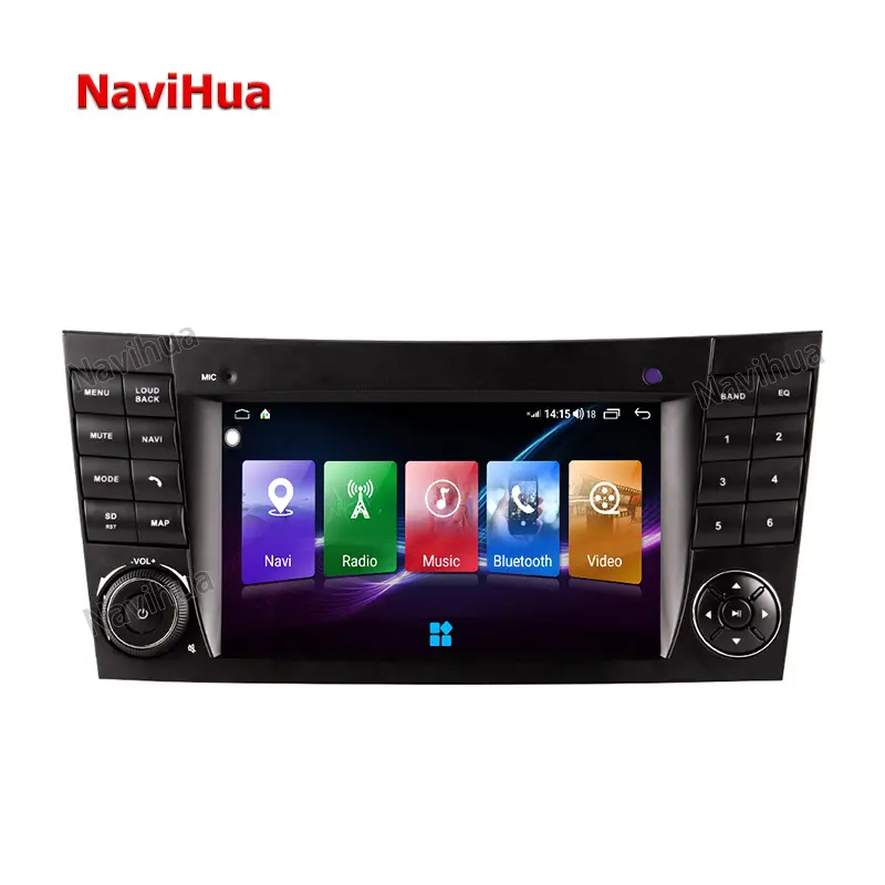 Navihua Android Auto Radio Head Unit Auto Stereo Gps Navigatie Auto Dvd-Speler Multimediasysteem Voor Benz E Klasse W211 W169