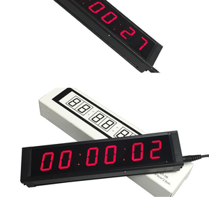 Hot Sale 1,8 Zoll 6-Segment-Display Elektronische Uhr Große LED-Countdown-Intervall-Timer für den Außenbereich Fernbedienung LED-Wanduhr