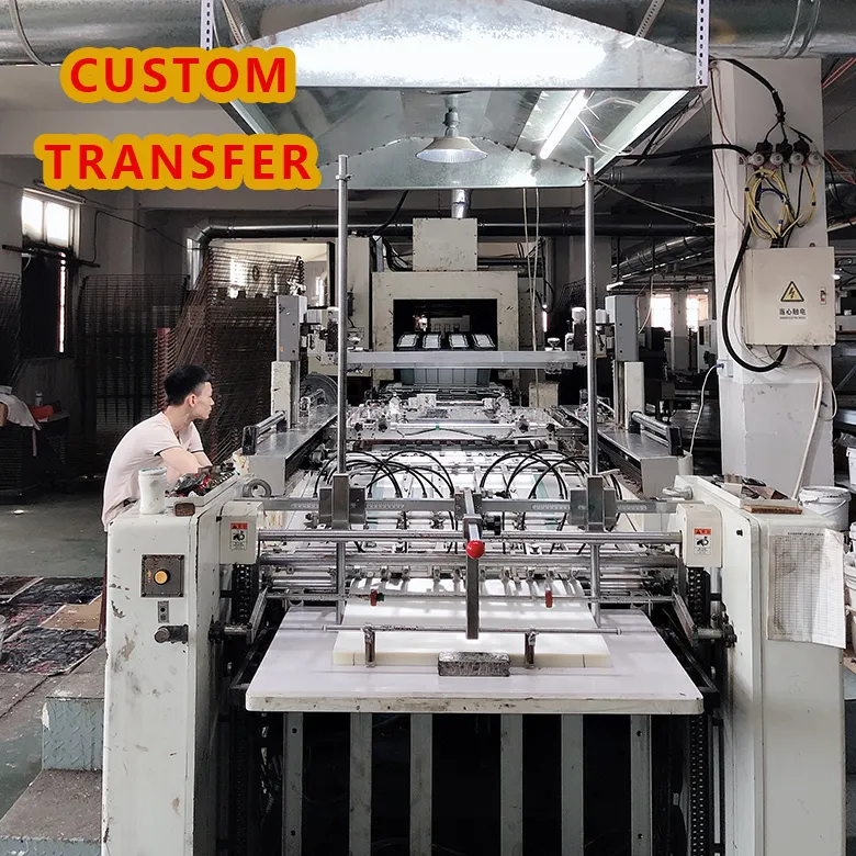 Factory OEM logo heat decal dtf iron on sticker custom screen print transfers vinyl designs for clothing shoe t shirts fabric