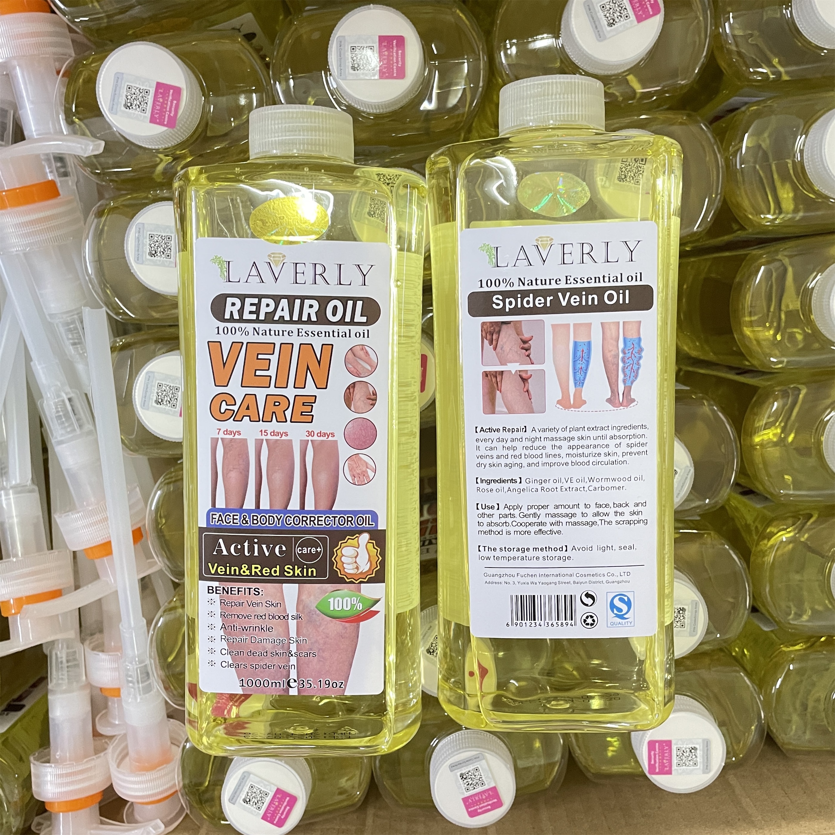 Aceite para el cuidado de las venas